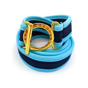 Elegant Blue and Gold Women's Belt